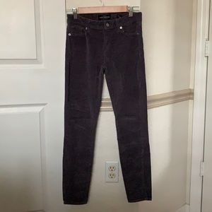Lucky Brand Corduroy Mid Rise Skinny Jeans